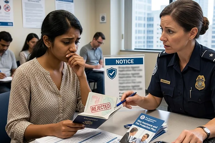 Visa Refusal Fees Assist — passport and visa documents